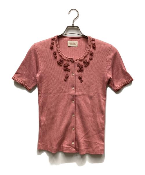 PINK HOUSE（ピンクハウス）PINK HOUSE (ピンクハウス) カーディガン ピンク サイズ:Lの古着・服飾アイテム