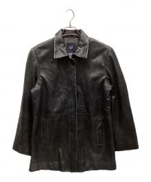 GAP（ギャップ）の古着「レザージャケット」｜ブラック