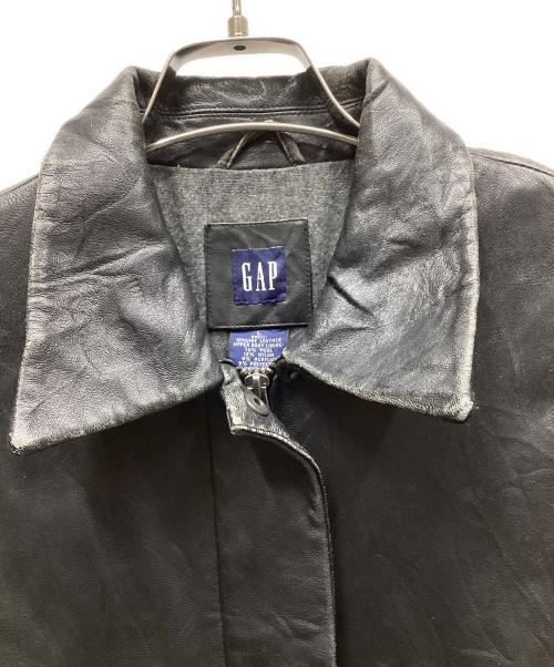 GAP（ギャップ）GAP (ギャップ) レザージャケット ブラック サイズ:Lの古着・服飾アイテム