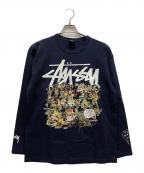 stussyステューシー）の古着「長袖Tシャツ」｜ネイビー