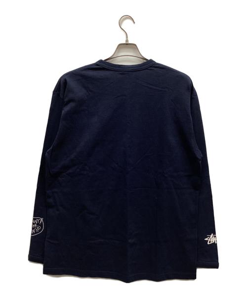 stussy（ステューシー）stussy (ステューシー) 長袖Tシャツ ネイビー サイズ:XLの古着・服飾アイテム