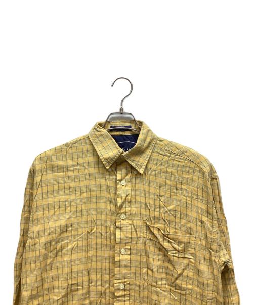 HAGGAR（ハガー）HAGGAR (ハガー) 長袖シャツ イエロー サイズ:Mの古着・服飾アイテム