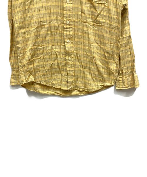 HAGGAR（ハガー）HAGGAR (ハガー) 長袖シャツ イエロー サイズ:Mの古着・服飾アイテム