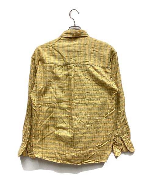 HAGGAR（ハガー）HAGGAR (ハガー) 長袖シャツ イエロー サイズ:Mの古着・服飾アイテム