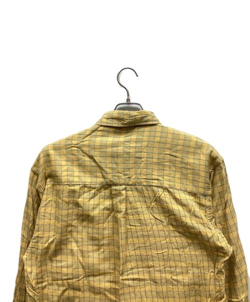 HAGGAR（ハガー）HAGGAR (ハガー) 長袖シャツ イエロー サイズ:Mの古着・服飾アイテム