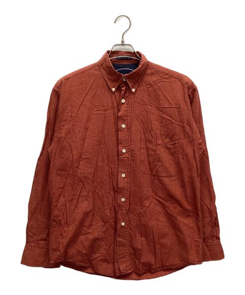 HAGGAR（ハガー）HAGGAR (ハガー) 長袖シャツ レッド サイズ:Mの古着・服飾アイテム