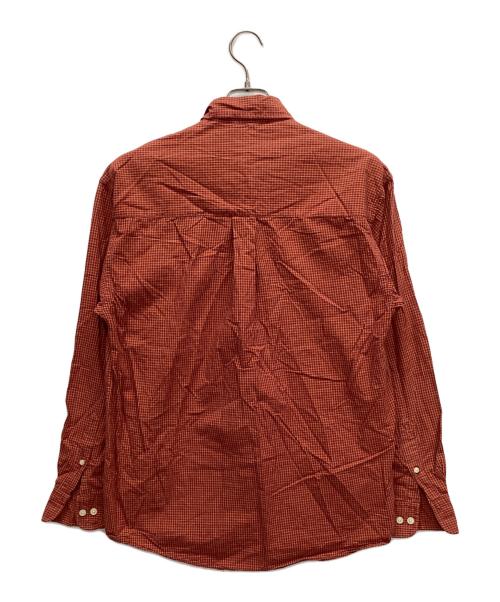 HAGGAR（ハガー）HAGGAR (ハガー) 長袖シャツ レッド サイズ:Mの古着・服飾アイテム