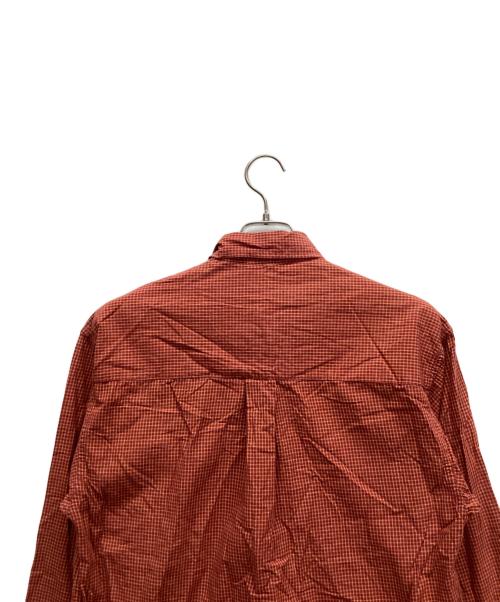 HAGGAR（ハガー）HAGGAR (ハガー) 長袖シャツ レッド サイズ:Mの古着・服飾アイテム
