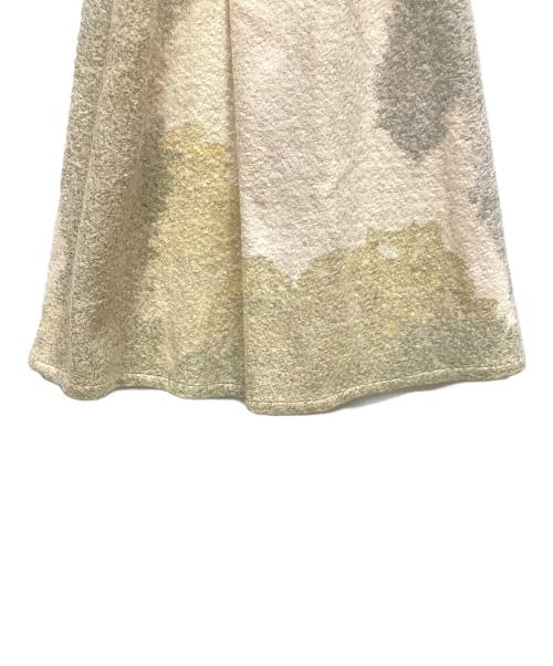 Ameri（アメリ）Ameri (アメリ) ANDREA ABSTRACT PAINT SKIRT ベージュ サイズ:Sの古着・服飾アイテム