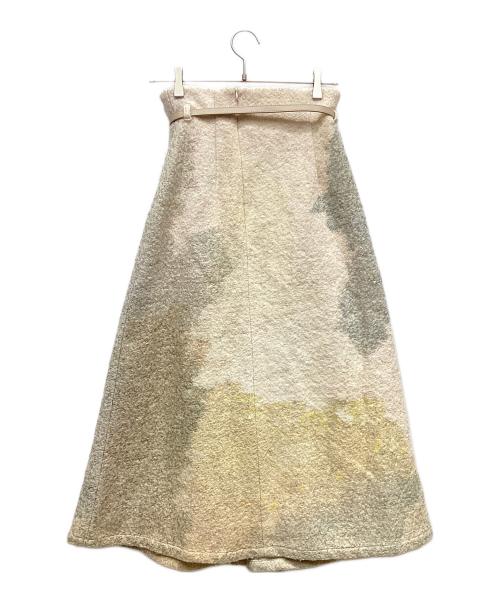 Ameri（アメリ）Ameri (アメリ) ANDREA ABSTRACT PAINT SKIRT ベージュ サイズ:Sの古着・服飾アイテム
