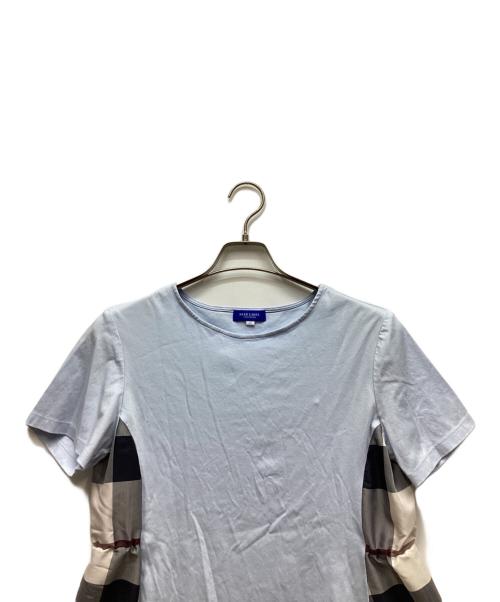 BLUE LABEL CRESTBRIDGE（ブルーレーベルクレストブリッジ）BLUE LABEL CRESTBRIDGE (ブルーレーベルクレストブリッジ) カットソー ブルー サイズ:38の古着・服飾アイテム