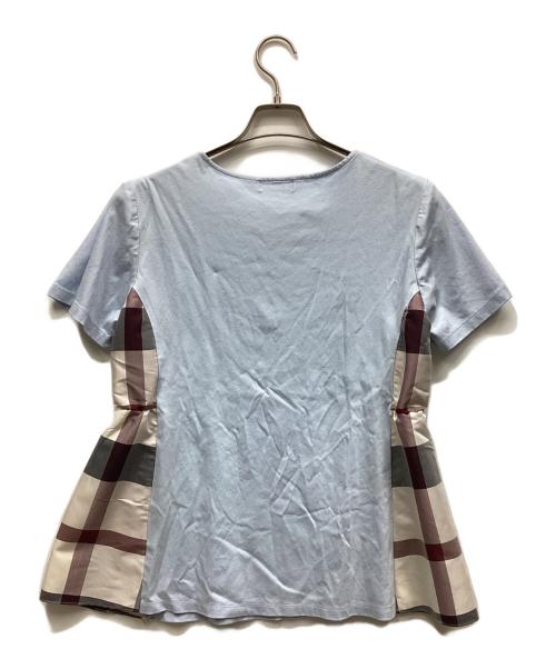 BLUE LABEL CRESTBRIDGE（ブルーレーベルクレストブリッジ）BLUE LABEL CRESTBRIDGE (ブルーレーベルクレストブリッジ) カットソー ブルー サイズ:38の古着・服飾アイテム
