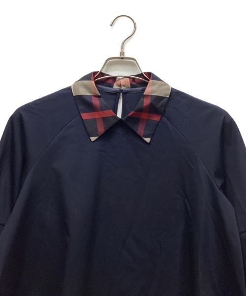 CRESTBRIDGE（クレストブリッジ）CRESTBRIDGE (クレストブリッジ) ブラウス ネイビー サイズ:Mの古着・服飾アイテム