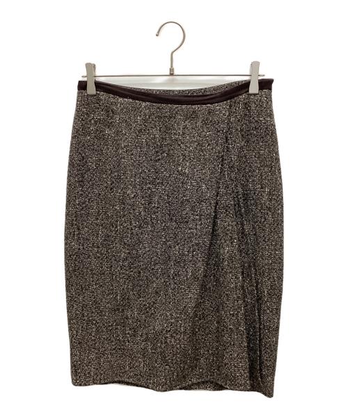 MaxMara（マックスマーラ）MaxMara (マックスマーラ) スカート ブラウン サイズ:42の古着・服飾アイテム
