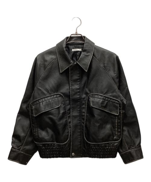 WYM LIDNM（ウィム バイ リドム）WYM LIDNM (ウィム バイ リドム) レザージャケット ブラック サイズ:Sの古着・服飾アイテム