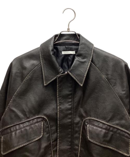 WYM LIDNM（ウィム バイ リドム）WYM LIDNM (ウィム バイ リドム) レザージャケット ブラック サイズ:Sの古着・服飾アイテム