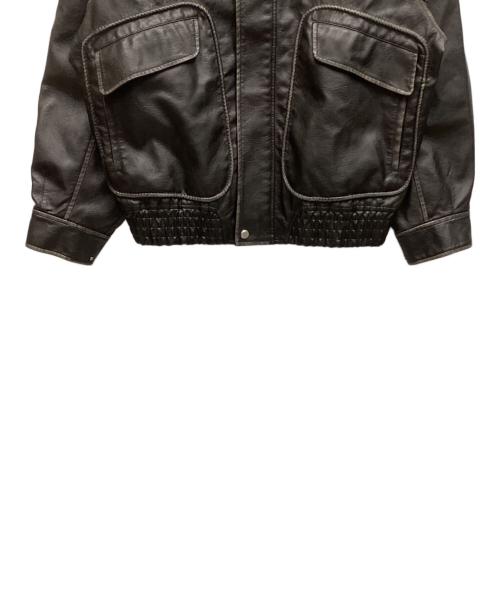 WYM LIDNM（ウィム バイ リドム）WYM LIDNM (ウィム バイ リドム) レザージャケット ブラック サイズ:Sの古着・服飾アイテム