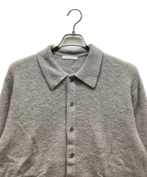 WYM LIDNM（ウィム バイ リドム）WYM LIDNM (ウィム バイ リドム) ニットシャツ グレー サイズ:Sの古着・服飾アイテム