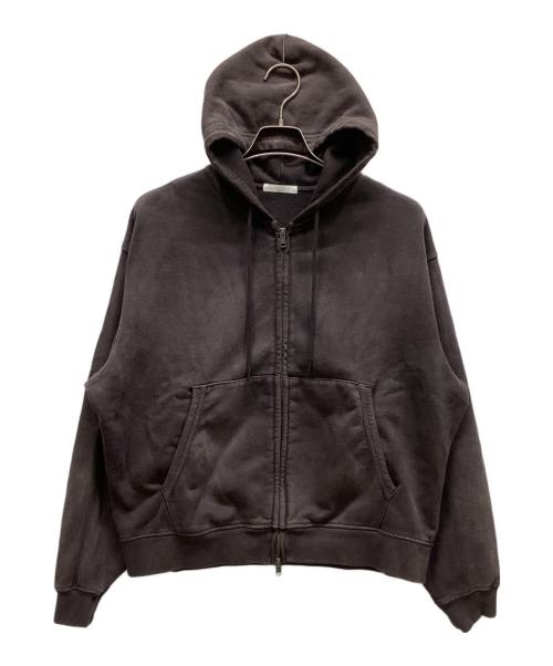 WYM LIDNM（ウィム バイ リドム）WYM LIDNM (ウィム バイ リドム) ジップパーカー ブラウン サイズ:Sの古着・服飾アイテム