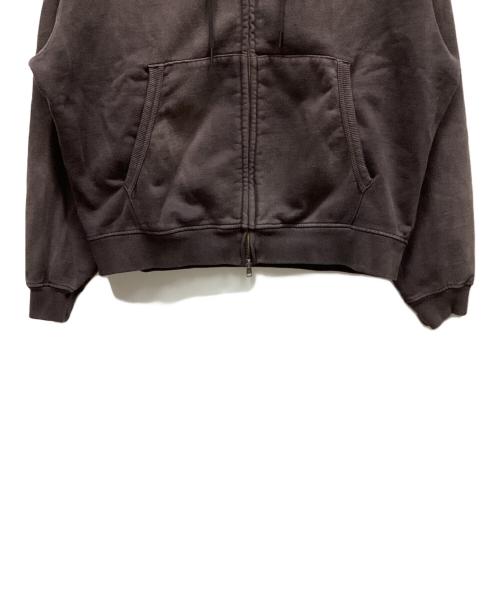 WYM LIDNM（ウィム バイ リドム）WYM LIDNM (ウィム バイ リドム) ジップパーカー ブラウン サイズ:Sの古着・服飾アイテム