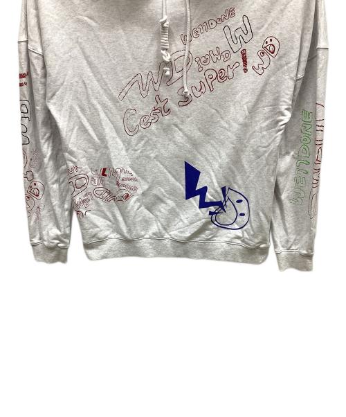 WE11DONE（ウェルダン）WE11DONE (ウェルダン) パーカー グレー サイズ:Mの古着・服飾アイテム
