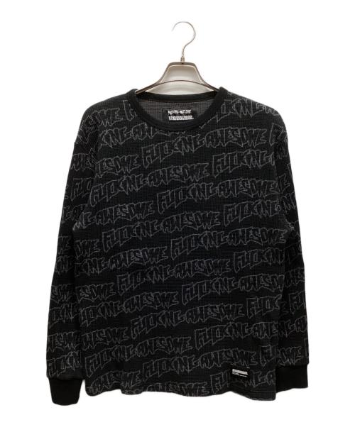 NEIGHBORHOOD（ネイバーフッド）NEIGHBORHOOD (ネイバーフッド) FULKING AWESOME (ファッキンオーサム) カットソー ブラック サイズ:Lの古着・服飾アイテム