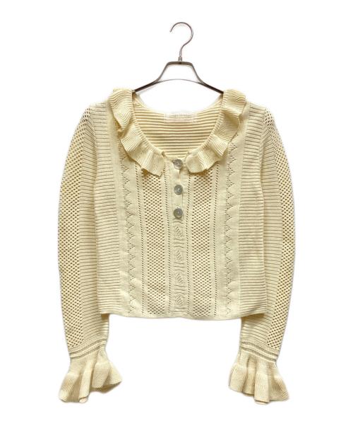 Honey mi Honey（ハニーミーハニー）Honey mi Honey (ハニーミーハニー) 薄手カーディガン ブラウン サイズ:Fの古着・服飾アイテム
