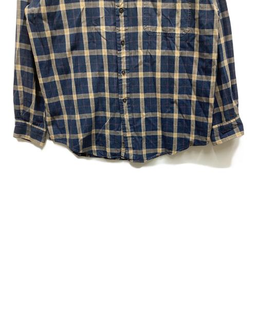 ST JOHN'S BAY（セントジョンズベイ）ST JOHN'S BAY (セントジョンズベイ) 長袖シャツ ブルー×ベージュ サイズ:Lの古着・服飾アイテム