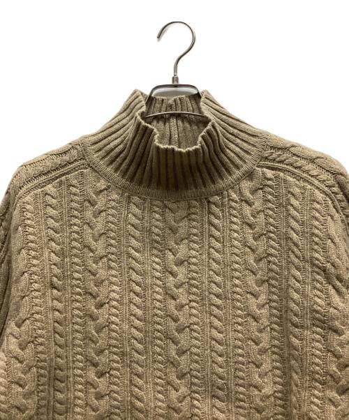 MIESROHE（ミースロエ）MIESROHE (ミースロエ) ハイネックニット ベージュ サイズ:ONEの古着・服飾アイテム