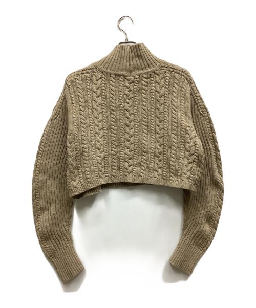 MIESROHE（ミースロエ）MIESROHE (ミースロエ) ハイネックニット ベージュ サイズ:ONEの古着・服飾アイテム