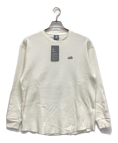 NEW BALANCE（ニューバランス）NEW BALANCE (ニューバランス) 長袖カットソー ホワイト サイズ:S 未使用品の古着・服飾アイテム