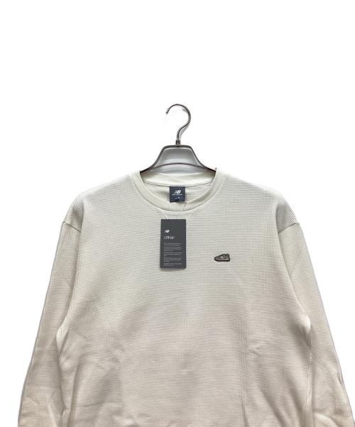 NEW BALANCE（ニューバランス）NEW BALANCE (ニューバランス) 長袖カットソー ホワイト サイズ:S 未使用品の古着・服飾アイテム