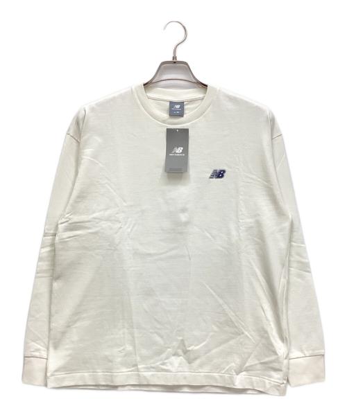 NEW BALANCE（ニューバランス）NEW BALANCE (ニューバランス) 長袖カットソー ホワイト サイズ:M 未使用品の古着・服飾アイテム