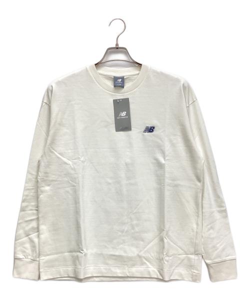 NEW BALANCE（ニューバランス）NEW BALANCE (ニューバランス) 長袖カットソー ホワイト サイズ:M 未使用品の古着・服飾アイテム