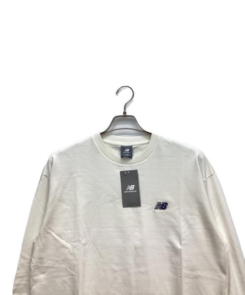 NEW BALANCE（ニューバランス）NEW BALANCE (ニューバランス) 長袖カットソー ホワイト サイズ:M 未使用品の古着・服飾アイテム