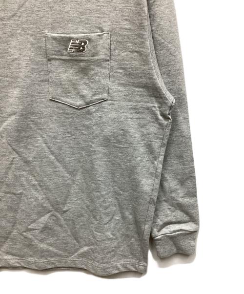 NEW BALANCE（ニューバランス）NEW BALANCE (ニューバランス) 長袖カットソー ライトグレー サイズ:M 未使用品の古着・服飾アイテム