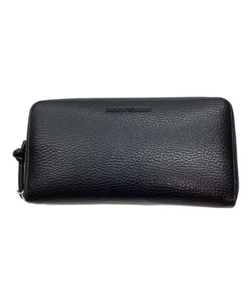 EMPORIO ARMANI（エンポリオ アルマーニ）EMPORIO ARMANI (エンポリオ アルマーニ) 長財布 ブラックの古着・服飾アイテム