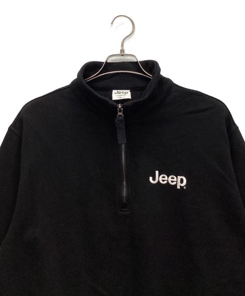 JEEP（ジープ）JEEP (ジープ) ハーフジップスウェット ブラック サイズ:Mの古着・服飾アイテム