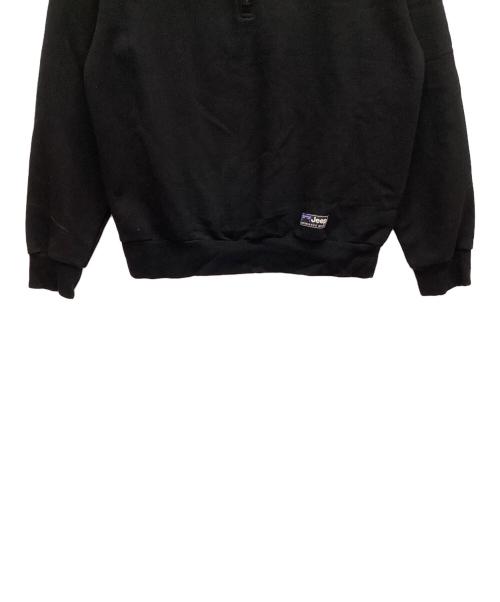 JEEP（ジープ）JEEP (ジープ) ハーフジップスウェット ブラック サイズ:Mの古着・服飾アイテム