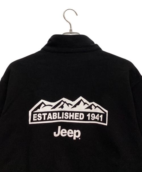 JEEP（ジープ）JEEP (ジープ) ハーフジップスウェット ブラック サイズ:Mの古着・服飾アイテム