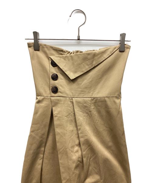 MURUA（ムルーア）MURUA (ムルーア) 2WAYビスチェスカート ベージュ サイズ:Sの古着・服飾アイテム