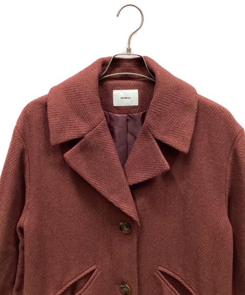 MURUA（ムルーア）MURUA (ムルーア) ロングコート レッド サイズ:Sの古着・服飾アイテム