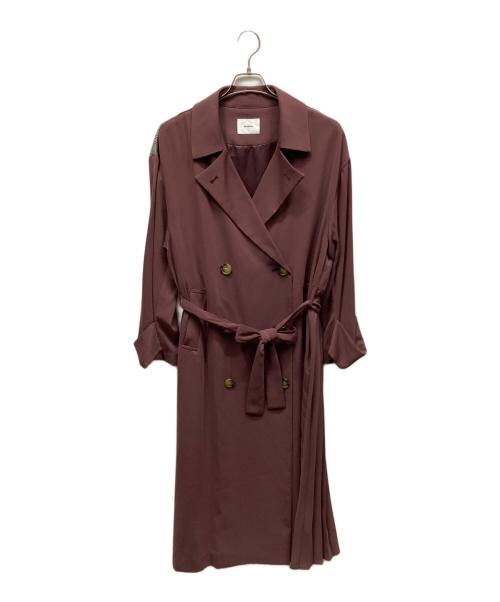MURUA（ムルーア）MURUA (ムルーア) トレンチコート レッド サイズ:Fの古着・服飾アイテム
