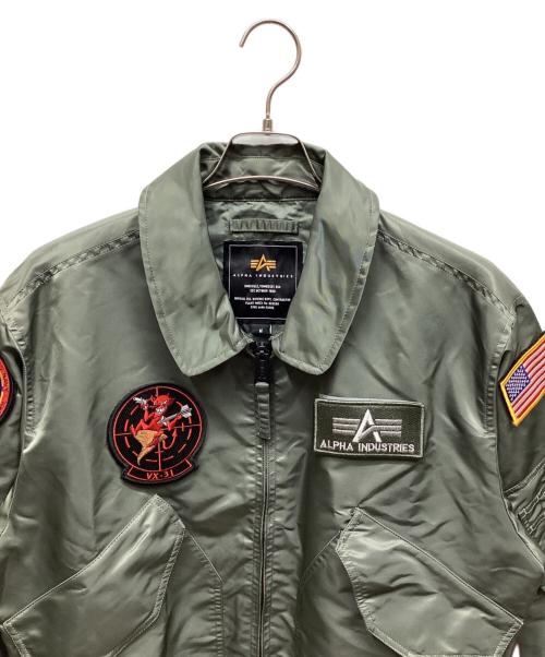 ALPHA（アルファ）ALPHA (アルファ) ジャケット オリーブ サイズ:Mの古着・服飾アイテム