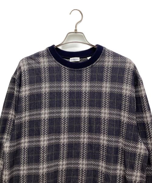BURBERRY（バーバリー）BURBERRY (バーバリー) ニット グレー×ネイビー サイズ:XLの古着・服飾アイテム