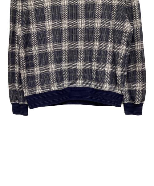 BURBERRY（バーバリー）BURBERRY (バーバリー) ニット グレー×ネイビー サイズ:XLの古着・服飾アイテム