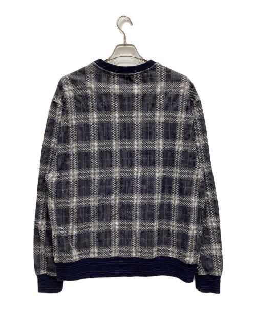 BURBERRY（バーバリー）BURBERRY (バーバリー) ニット グレー×ネイビー サイズ:XLの古着・服飾アイテム