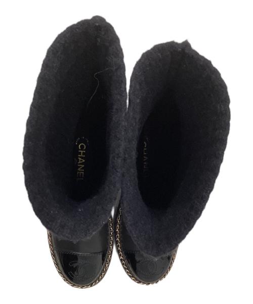 CHANEL（シャネル）CHANEL (シャネル) ブーツ ブラック サイズ:36.5の古着・服飾アイテム