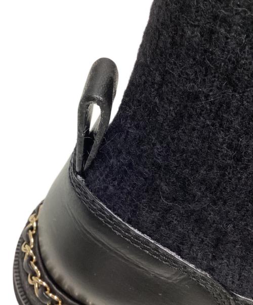 CHANEL（シャネル）CHANEL (シャネル) ブーツ ブラック サイズ:36.5の古着・服飾アイテム