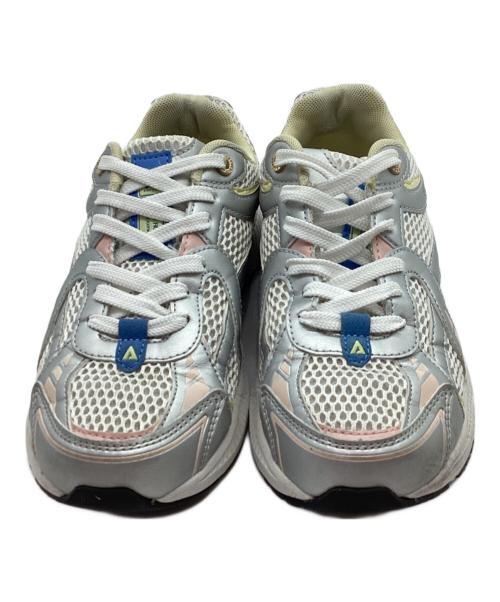 ASFVLT CITY RUN（-）ASFVLT CITY RUN (-) スニーカー シルバー×ピンク サイズ:38の古着・服飾アイテム